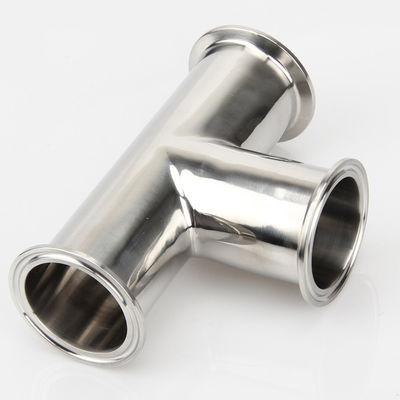 Hexagon Clamp Tee 3 Way roestvrij staal 304 met 3 siliconen bekleding past 1,5 " Tri Clamp