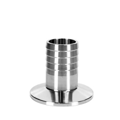 Sanitaire 304 316L roestvrij staal Tri Clamp slang Ferrule Fitting met ronde kop code