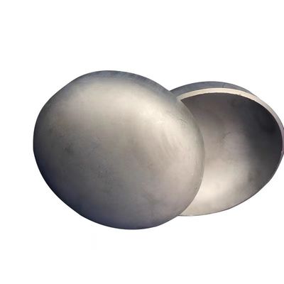 Zilveren ASTM 12 inch olie naadloos eindkapsel Titanium luchtklepkapsel Eind tankkop