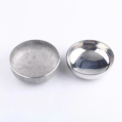 Zilveren ASTM 12 inch olie naadloos eindkapsel Titanium luchtklepkapsel Eind tankkop
