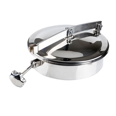 Sanitair roestvrij staal 304 316L Ronde manhole cover voor tank manway spiegel gepolijst