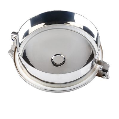 Sanitair roestvrij staal 304 316L Ronde manhole cover voor tank manway spiegel gepolijst