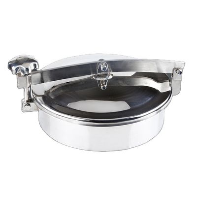 Sanitair roestvrij staal 304 316L Ronde manhole cover voor tank manway spiegel gepolijst