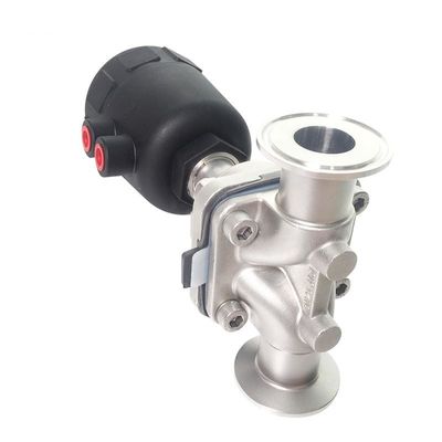Pneumatische sanitaire roestvrijstalen 316L-diafragma-klep voor waterbehandeling DN15-DN57