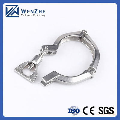 Standaard 1.5'' roestvrij staal 304 Single Pin Heavy Duty Tri Clamp met Wing Nut