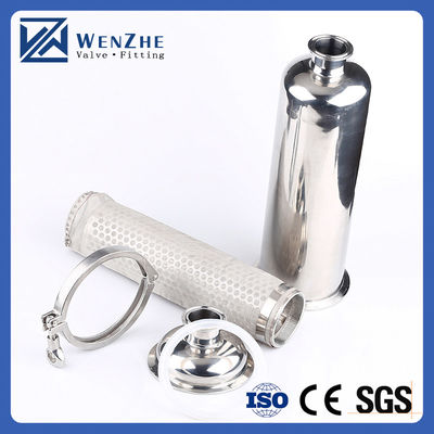 1.5 inch Tri-Clamp Filter SS304 Sanitaire installaties met gelijkmatige inline rechte zeef