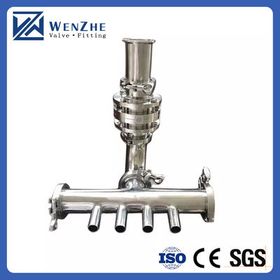1.5 inch Tri-Clamp Filter SS304 Sanitaire installaties met gelijkmatige inline rechte zeef