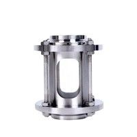 Op maat gemaakte ondersteuning OEM Flow Sanitaire Straight Sight Glas SUS316 3 inch Tri Clamp Type