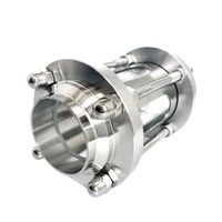 Op maat gemaakte ondersteuning OEM Flow Sanitaire Straight Sight Glas SUS316 3 inch Tri Clamp Type