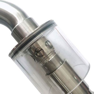 Op maat gemaakte ondersteuning OEM Flow Sanitaire Straight Sight Glas SUS316 3 inch Tri Clamp Type