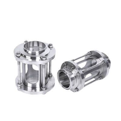 Aanpasbaar 3 inch tri-clamp type zichtglas voor stroombewaking in sanitaire systemen