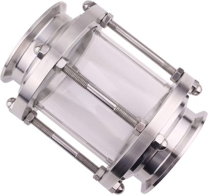 Aanpasbaar 3 inch tri-clamp type zichtglas voor stroombewaking in sanitaire systemen
