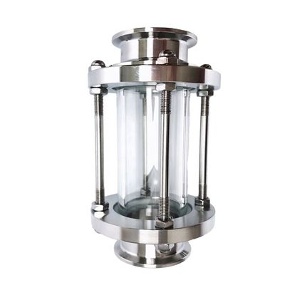 Aanpasbaar 3 inch tri-clamp type zichtglas voor stroombewaking in sanitaire systemen