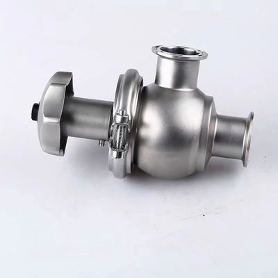 WZ Sanitair SS 304 316 Handmatig stop-omkeringsklep Hoek type stop-globe-klep voor leidingen
