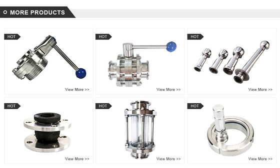 Aanpasbaar 3 inch tri-clamp type zichtglas voor stroombewaking in sanitaire systemen