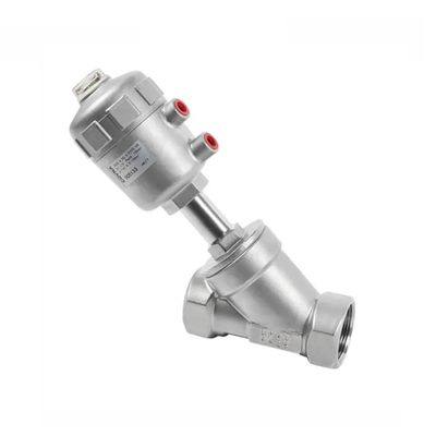 Controle DN15 1/2 inch roestvrij staal Pneumatische waterstoom Controle Hoek Zitklep