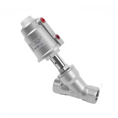Controle DN15 1/2 inch roestvrij staal Pneumatische waterstoom Controle Hoek Zitklep