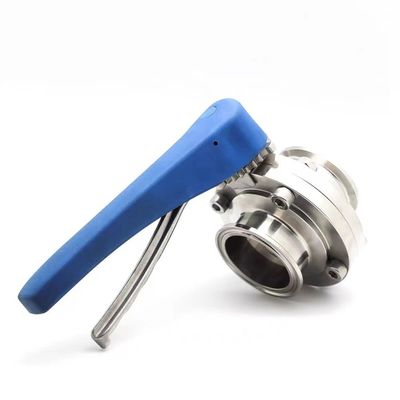 Op maat gemaakte behoeften ODM roestvrij staal 304 31Tri Clamp Clover DIN 3A SMS Butterfly Valves