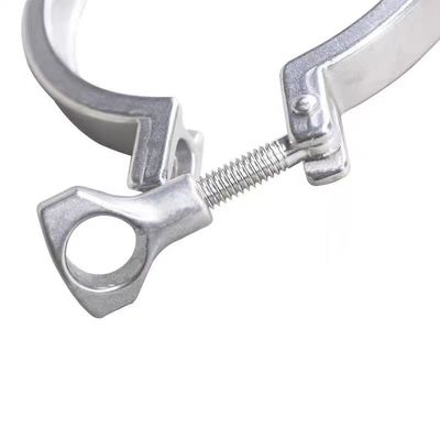 WZ Sanitaire Tri Clamp Roestvrij staal304 316 Giet Ferrule Flange Pipe Double Pin Clamp 1/8"-4