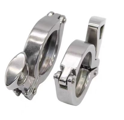 WZ Sanitaire Tri Clamp Roestvrij staal304 316 Giet Ferrule Flange Pipe Double Pin Clamp 1/8"-4