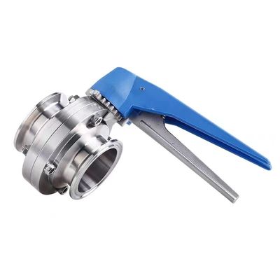 Op maat gemaakte behoeften ODM roestvrij staal 304 31Tri Clamp Clover DIN 3A SMS Butterfly Valves