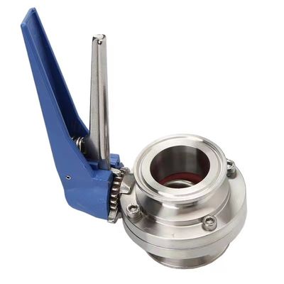 Op maat gemaakte behoeften ODM roestvrij staal 304 31Tri Clamp Clover DIN 3A SMS Butterfly Valves