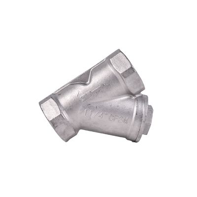 Y-type strainerfilterklep voor vrouwelijke draadverbinding DN50 roestvrij staal 201 304