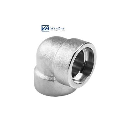 Algemeen DN25 SS316 Gesmeed roestvrij staal 304 316L Socket Welding Elbow met Algemeen