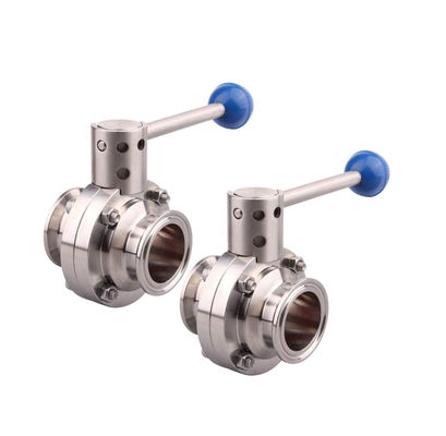 1.5 inch Tri Clamp Sanitaire vlinder klep trekhandgreep Roestvrij staal 304 Standard