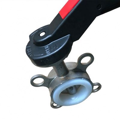 Sanitaire ruiten van roestvrij staal BUTTERFLY Structure Wafer Type Butterfly Valve
