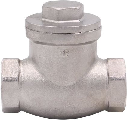 Vrouwelijke draad 1/2 inch Swing Check Valve WOG 200 PSI roestvrij staal SS304 CF8M NPT