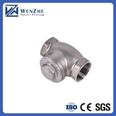 Vrouwelijke draad 1/2 inch Swing Check Valve WOG 200 PSI roestvrij staal SS304 CF8M NPT