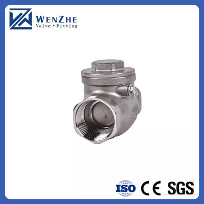 Vrouwelijke draad 1/2 inch Swing Check Valve WOG 200 PSI roestvrij staal SS304 CF8M NPT