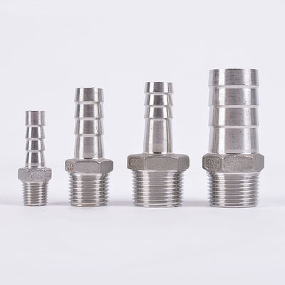 Zilver RTS roestvrij staal 201 304 Pijpbevestigingen Hex Nipple Hose Nipple voor huishoudelijk gebruik