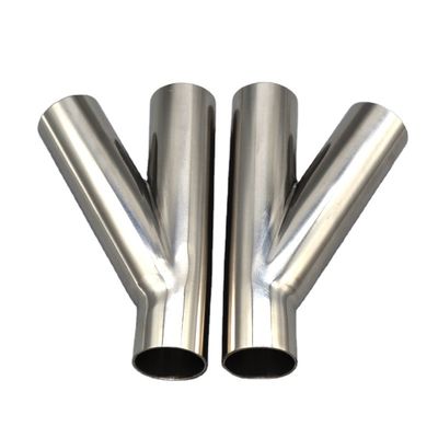 Giet RTS roestvrij staal 304 316 Sanitair zijdelingse tee-pijp Fitting 45 graden Y-tak