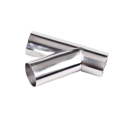 Giet RTS roestvrij staal 304 316 Sanitair zijdelingse tee-pijp Fitting 45 graden Y-tak