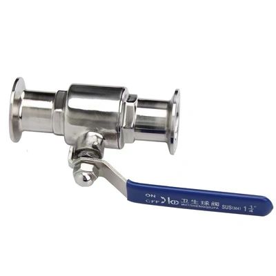 2weg rechthoekig kogelventil DIN SMS WZ Sanitair roestvrij staal 304 316 316L Tri Clamp
