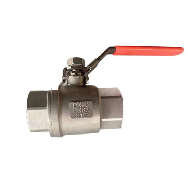 Rustvrij staal 304 316 DN8-DN100 PN63 2PC balkleppen voor zware industriële doeleinden