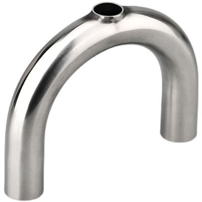 RTS Sanitair 304 316L roestvrij staal U-type T-shirt voor hygiënisch zilver.0