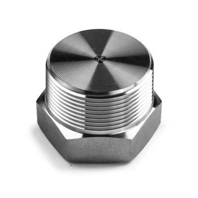 Zilver gesmeed hogedruk NPT Mannelijke Hex Plug voor roestvrij staal 304 316 316L