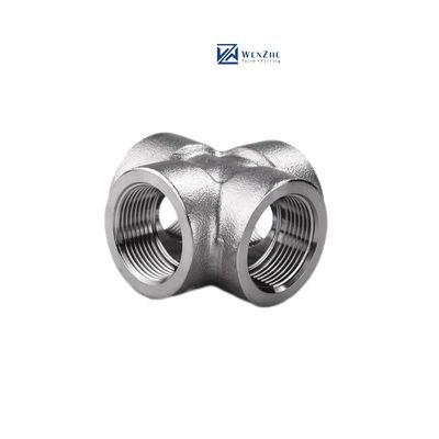 304 316 316L Hoogdruk gesmeed koolstofstaal Geaffineerd/SW Cross 1/4''-4.0' NPT BSPT