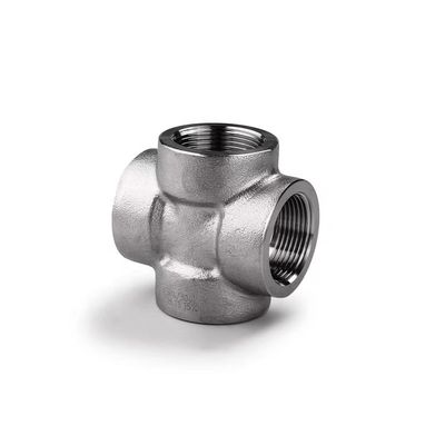 304 316 316L Hoogdruk gesmeed koolstofstaal Geaffineerd/SW Cross 1/4''-4.0' NPT BSPT