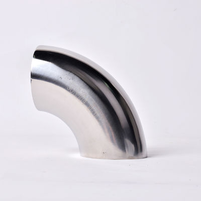 Sanitair buisstuk SS304L/SS316L 90 graden laslak met ronde kopcode