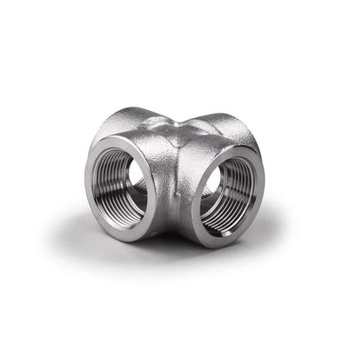 304 316 316L Hoogdruk gesmeed koolstofstaal Geaffineerd/SW Cross 1/4''-4.0' NPT BSPT
