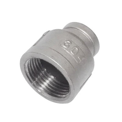 RTS roestvrij staal reducerende rechte binnenste draadpijp Fitting vrouwelijke reductie stopcontact koppeling zilver
