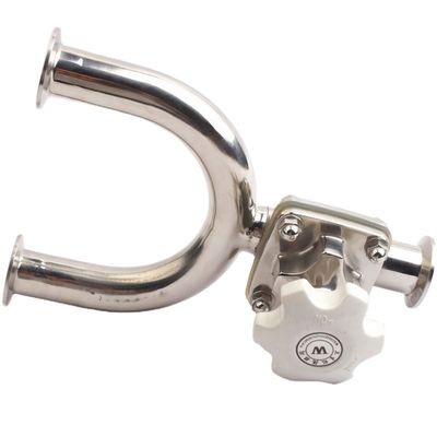 Sanitair roestvrij staal U-type buigdiafragma-klep met SS304/SS316L carrosserie materiaal