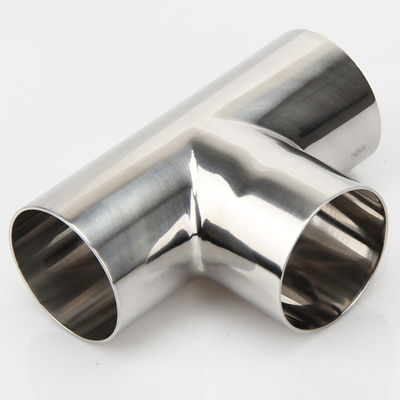 DN15-DN300 Voedingsmiddelen Sanitair Roestvrij staal Sanitair Las/Clamp Even Tee SS304 316L