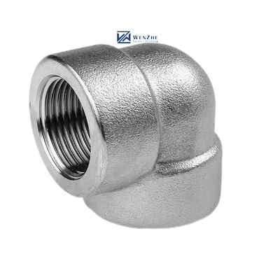 Zilver DN25 hogedruk gesmeed klasse 6000/9000 Elbow voor het aansluiten van het lassokket