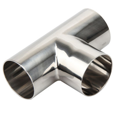 DN15-DN300 Voedingsmiddelen Sanitair Roestvrij staal Sanitair Las/Clamp Even Tee SS304 316L