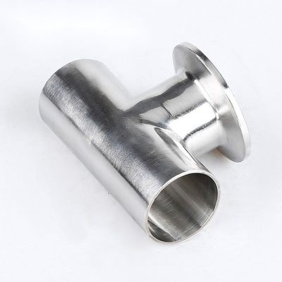 SS304 316L Tri Clamp Equal Tee Pipe Fitting voor gestroomlijnde pijplijnverbindingen